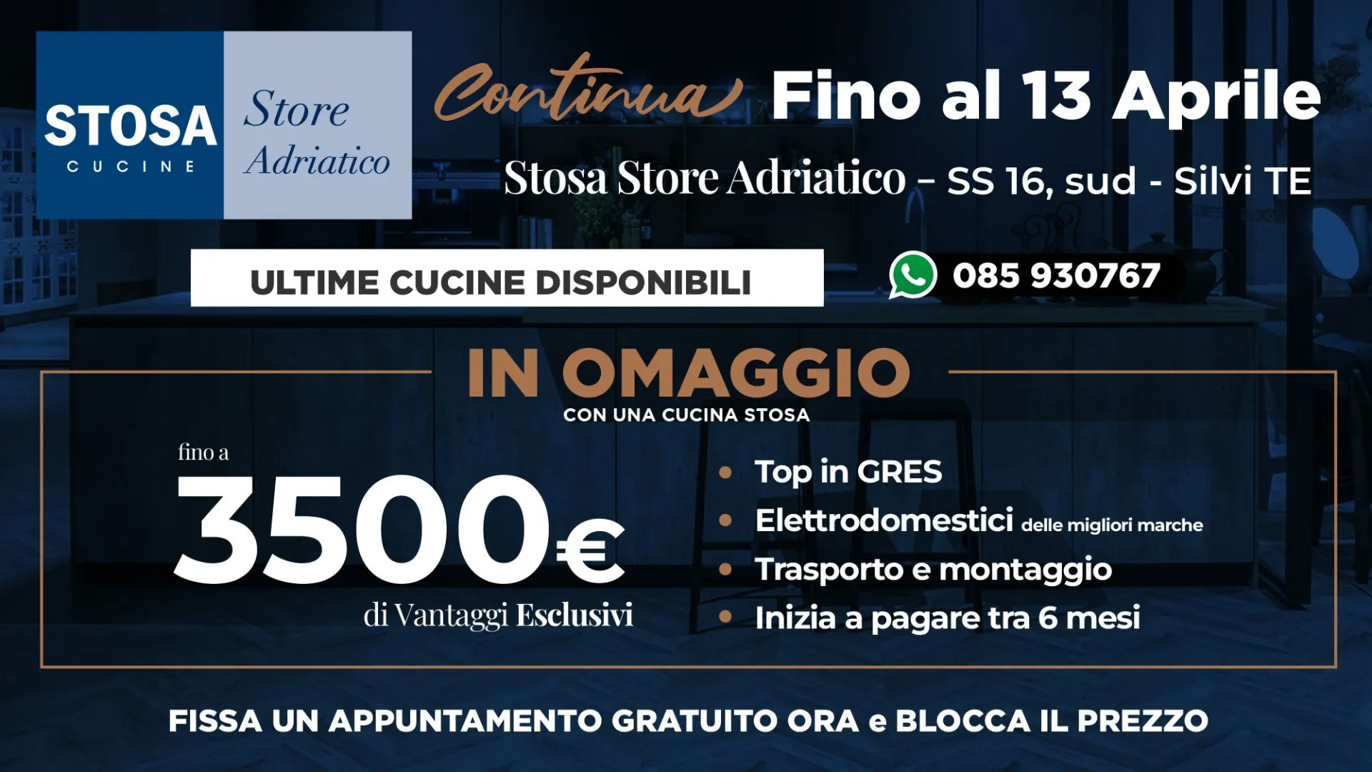 Prosegue la Grande Promo Inaugurazione di Stosa Store Adriatico